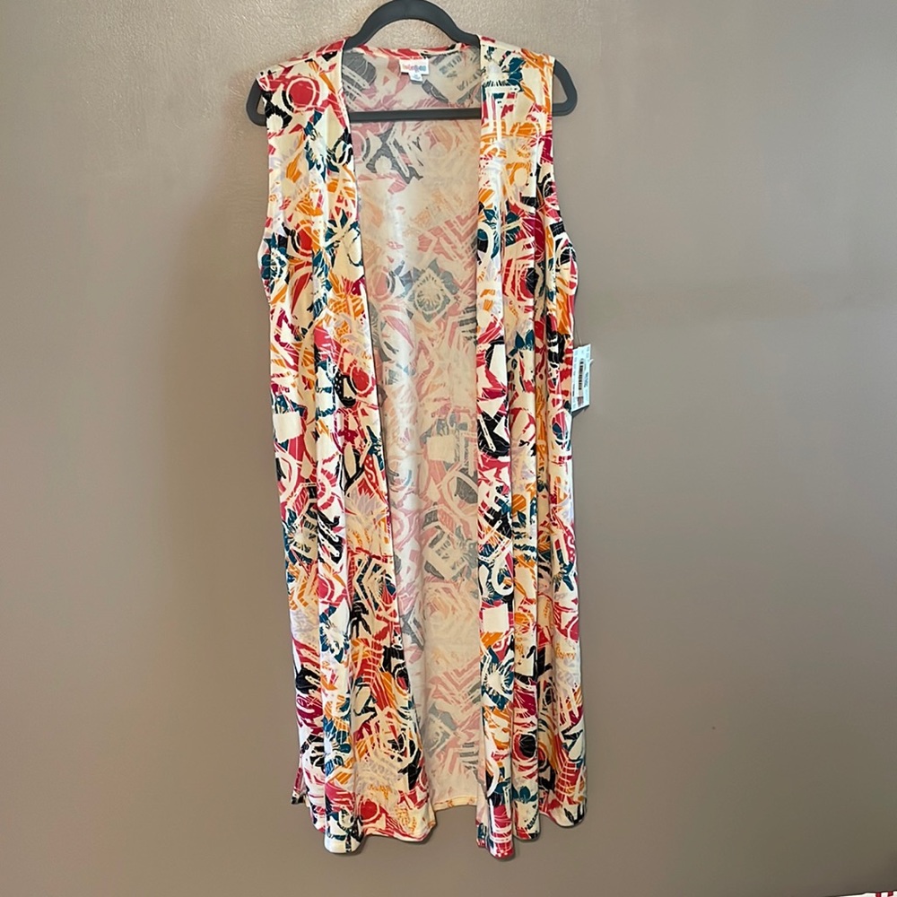 NWT LulaRoe Joy Longline Sleeveless Lightweight Vest Cardigan